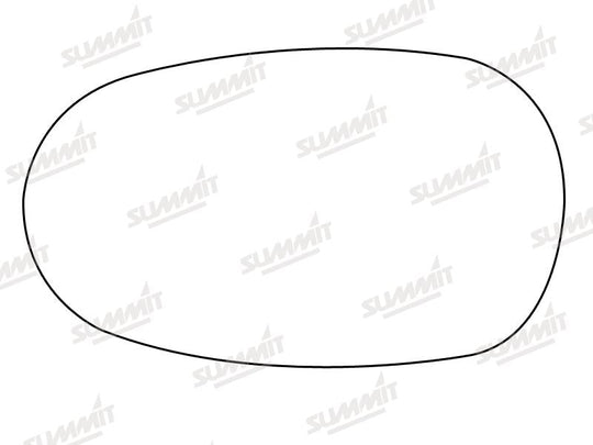 Summit Stick-On Standard Mirror Glass fits Jaguar X Type RHS LHS - Summit - My Roof Bars