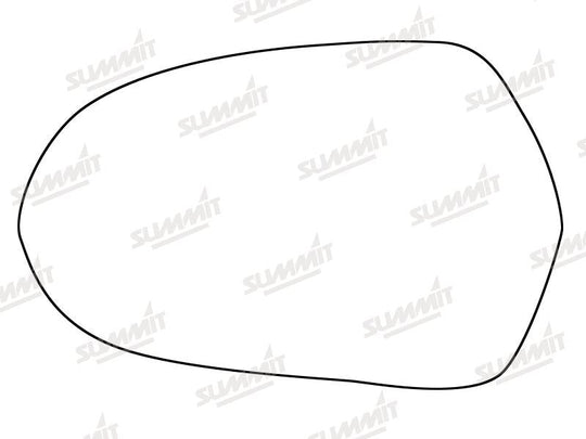 Summit Heated Backing Plate with Standard Glass fits Audi A6 12 On LHS - Summit - My Roof Bars