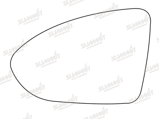 Summit Heated Base Plate With Blind Spot Mirror Glass fits VW Golf Mk 7 12 on LHS - Summit - My Roof Bars