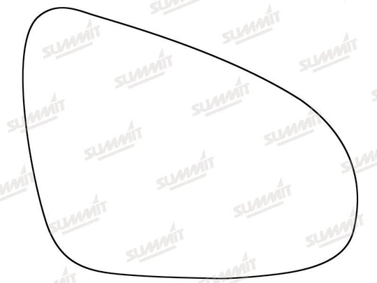 Summit Stick-On Standard Mirror Glass fits Toyota Avensis 15 on RHS - Summit - My Roof Bars