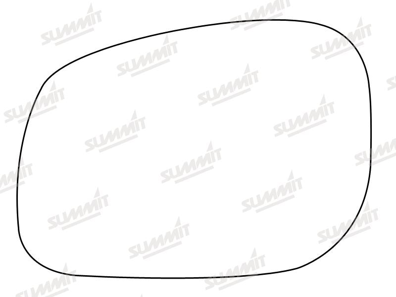 Summit Stick-On Standard Mirror Glass fits Land Rover Freelander 98 on LHS - Summit - My Roof Bars
