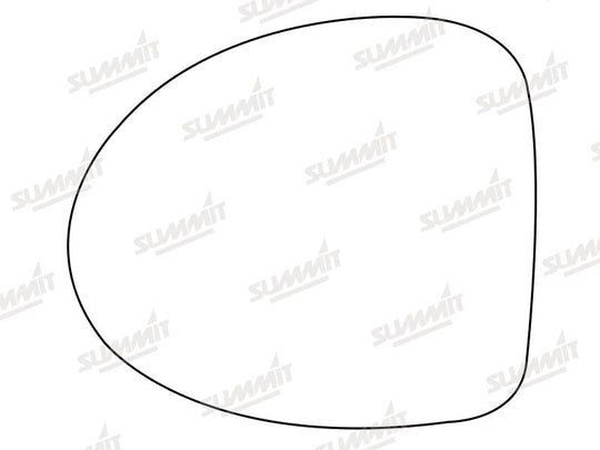 Summit Stick-On Standard Mirror Glass fits Renault Twingo 07 to 14 LHS - Summit - My Roof Bars