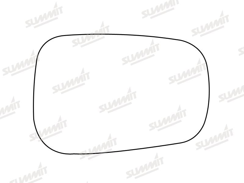 Summit Non-Heated Base Plate With Standard Mirror Glass fits Ford Fiesta, Fusion 02 on RHS - Summit - My Roof Bars