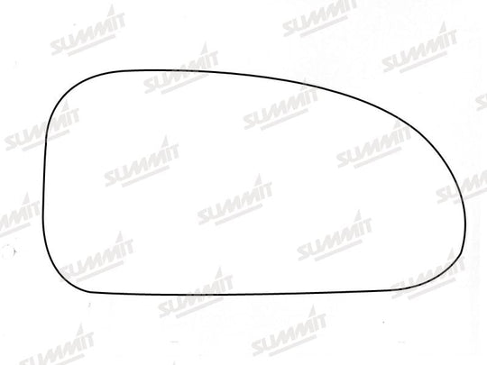 Summit Stick-On Standard Mirror Glass fits Hyundai Coupe RHS - Summit - My Roof Bars