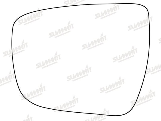 Summit Stick-On Standard Mirror Glass fits Nissan Qashqai 14 on LHS - Summit - My Roof Bars