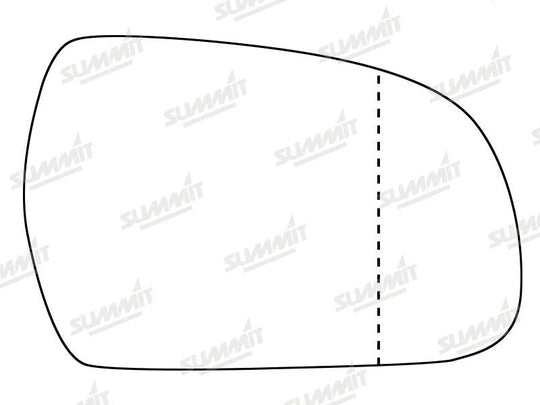 Summit Heated Backing Plate with Standard Glass fits Audi A5 11-16 RHS - Summit - My Roof Bars