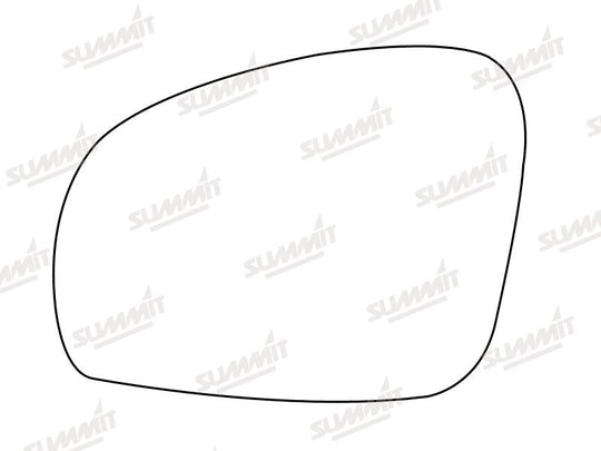 Summit Stick-On Standard Mirror Glass fits Skoda Fabia Roomster LHS - Summit - My Roof Bars