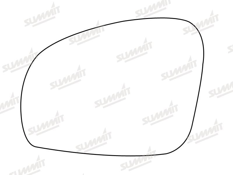 Summit Stick-On Standard Mirror Glass fits Skoda Fabia Roomster LHS - Summit - My Roof Bars