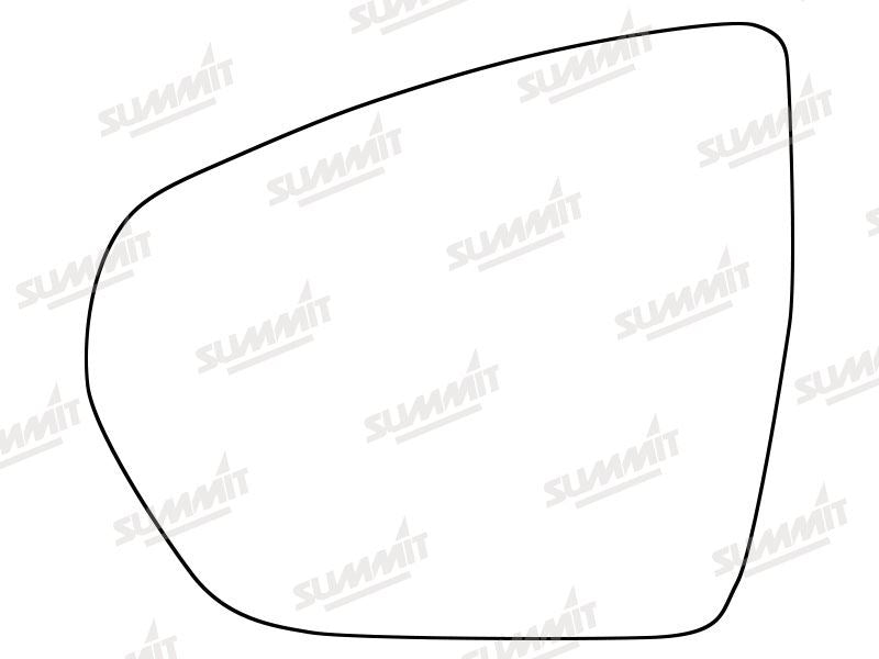 Summit Heated Base Plate With Standard Mirror Glass fits Vauxhall Grandland X 18 on LHS - Summit - My Roof Bars