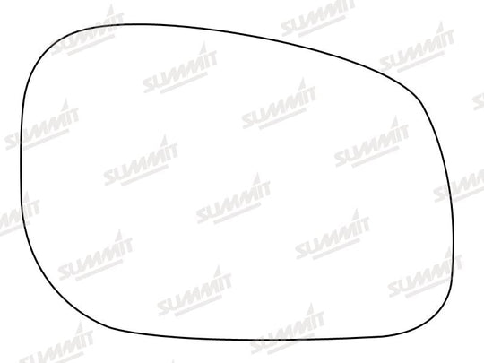 Summit Stick-On Standard Mirror Glass fits Land Rover Freelander 98 on RHS - Summit - My Roof Bars