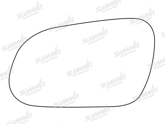 Summit Stick-On Standard Mirror Glass fits VW Fox 05 on LHS - Summit - My Roof Bars