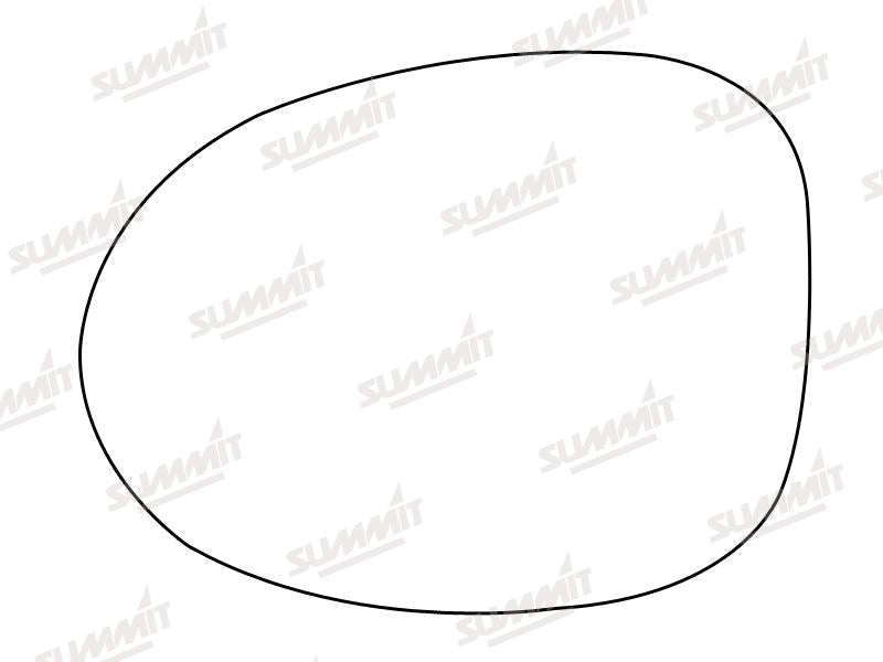 Summit Stick-On Standard Mirror Glass fits Renault Twingo LHS - Summit - My Roof Bars