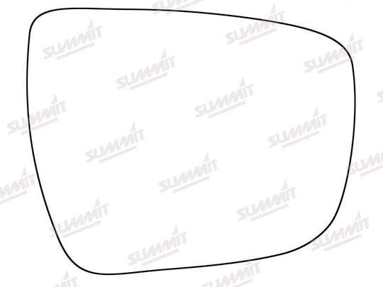 Summit Stick-On Standard Mirror Glass fits Nissan Qashqai 14 on RHS - Summit - My Roof Bars