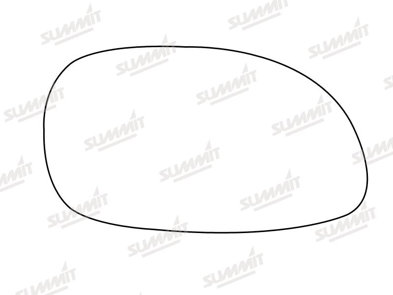 Summit Stick-On Standard Mirror Glass fits Honda Civic RHS - Summit - My Roof Bars
