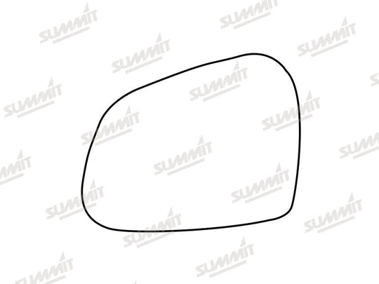 Summit Stick-On Standard Mirror Glass fits Hyundai i10 13 to 16 LHS - Summit - My Roof Bars
