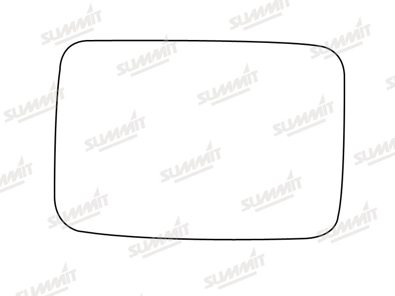 Summit Stick-On Standard Mirror Glass fits VW Golf Mk2 RHS - Summit - My Roof Bars