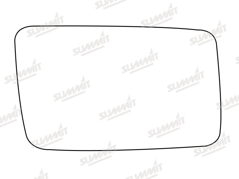 Summit Stick-On Standard Mirror Glass fits Renault 25 RHS - Summit - My Roof Bars