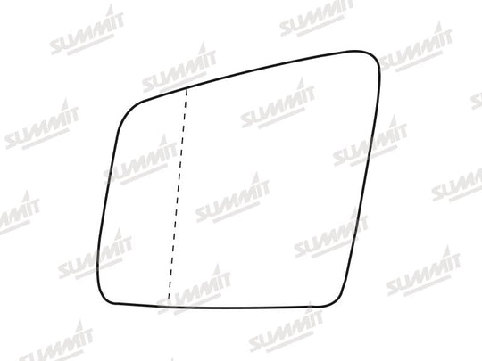 Summit Heated Base Plate With Blind Spot Mirror Glass fits Mercedes R Class 11 to 16 LHS - Summit - My Roof Bars