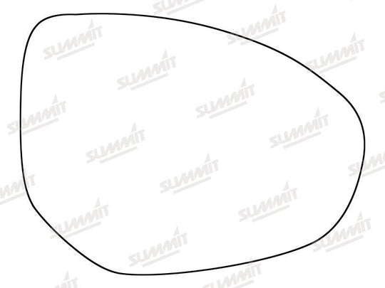 Summit Stick-On Standard Mirror Glass fits Mazda 2 07 to 12, Mazda 3 09 to 13 & Mazda 6 07 to 09 RHS - Summit - My Roof Bars