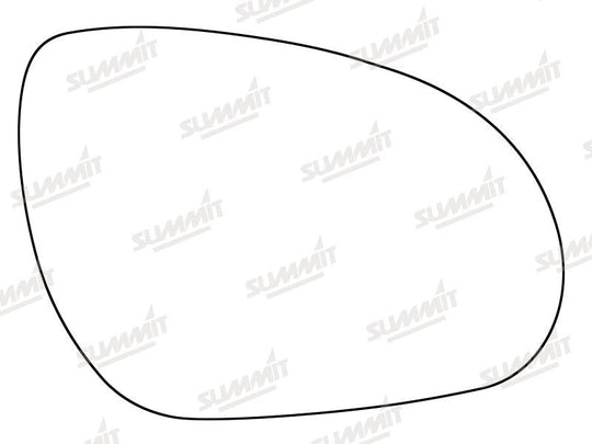 Summit Stick-On Standard Mirror Glass fits Hyundai i30 84mm RHS - Summit - My Roof Bars