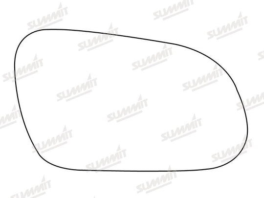 Summit Stick-On Standard Mirror Glass fits VW Fox 05 on RHS - Summit - My Roof Bars