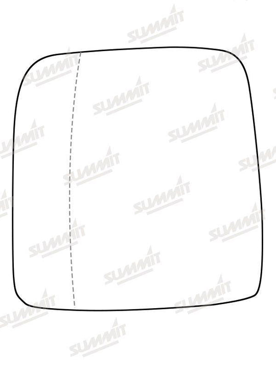 Summit Heated Base Plate With Commercial Mirror Glass fits & Integrated Lower Blind Spot Vauxhall Vivaro 14 on LHS - Summit - My Roof Bars