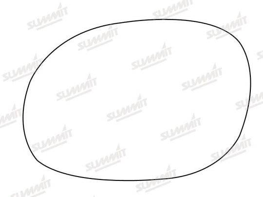 Summit Non-Heated Base Plate With Standard Mirror Glass fits Peugeot 206 LHS - Summit - My Roof Bars