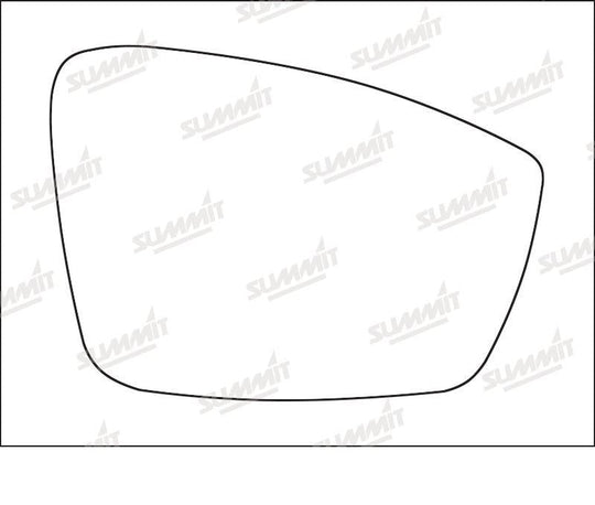 Summit Heated Base Plate With Standard Mirror Glass fits VW Up 12 on RHS - Summit - My Roof Bars
