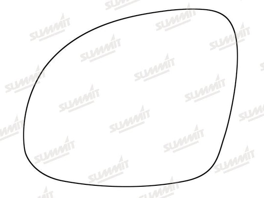 Summit Stick-On Standard Mirror Glass fits VW Tiguan 07 on LHS - Summit - My Roof Bars
