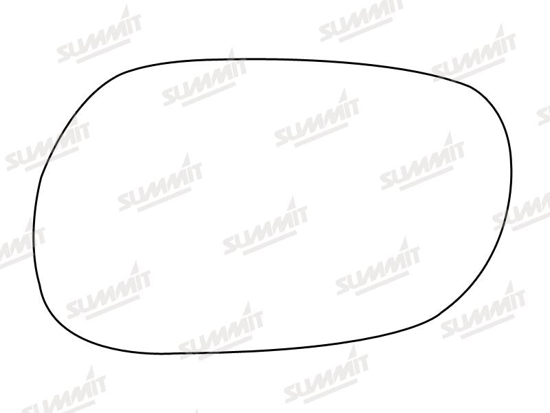 Summit Stick-On Standard Mirror Glass fits Mitsubishi Lancer LHS - Summit - My Roof Bars