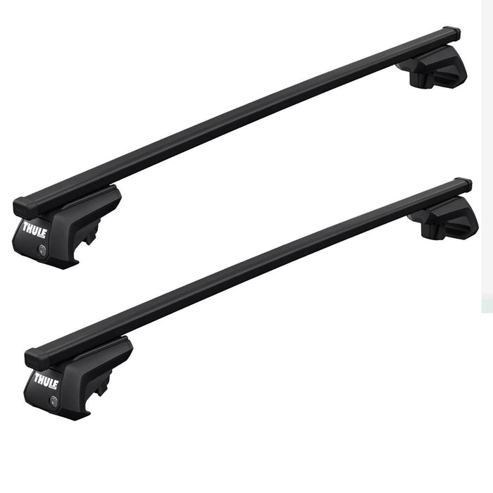Thule SquareBar Evo Roof Bars Black fits Volkswagen T-Cross 2024- 5 doors with Raised Rails - Thule - My Roof Bars