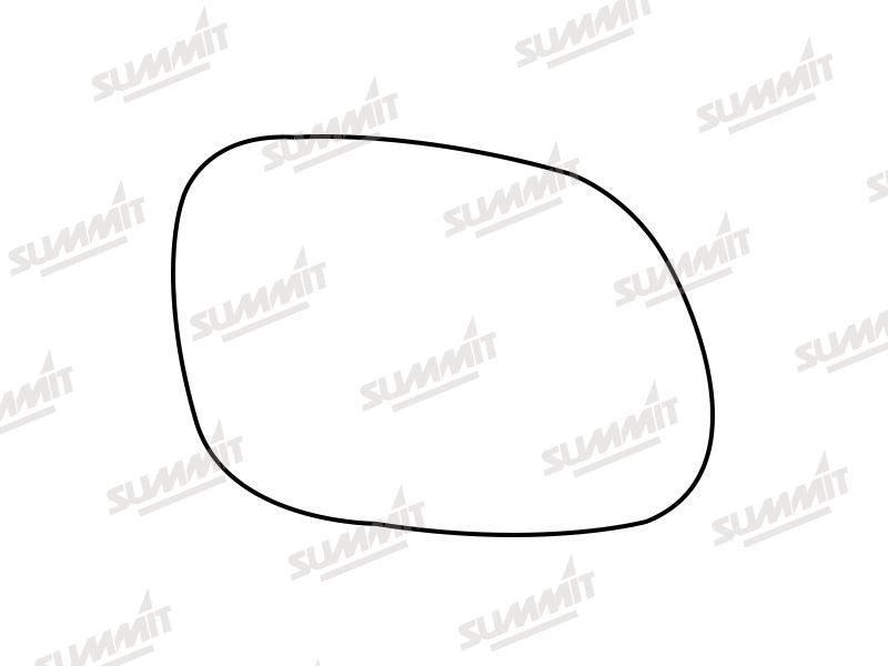 Summit Stick-On Standard Mirror Glass fits Kia Soul 14 to 17 RHS - Summit - My Roof Bars