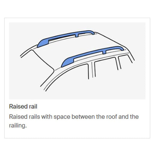 Thule ProBar Evo Roof Bars Aluminum fits Volkswagen Touran 2015- MPV 5-dr with Raised Rails - Thule - My Roof Bars
