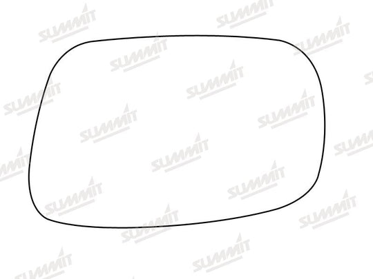 Summit Stick-On Standard Mirror Glass fits Toyota Corolla 89 to 91 RHS - Summit - My Roof Bars