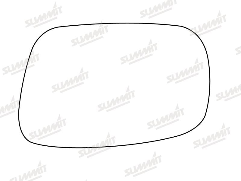 Summit Stick-On Standard Mirror Glass fits Toyota Corolla 89 to 91 RHS - Summit - My Roof Bars