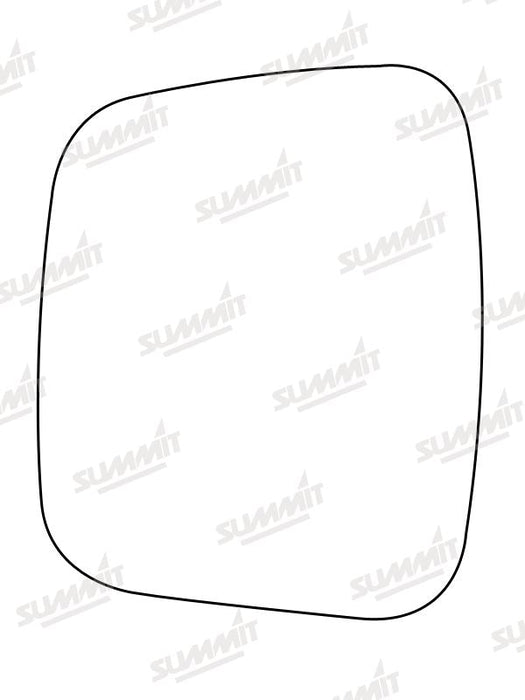 Summit Non-Heated Base Plate With Commercial Mirror Glass fits Peugeot Bipper 07 on LHS - Summit - My Roof Bars