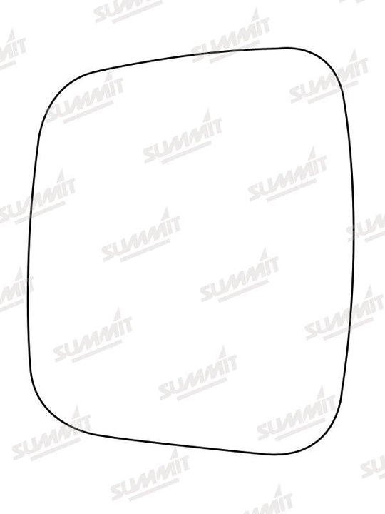 Summit Non-Heated Base Plate With Commercial Mirror Glass fits Peugeot Bipper 07 on LHS - Summit - My Roof Bars