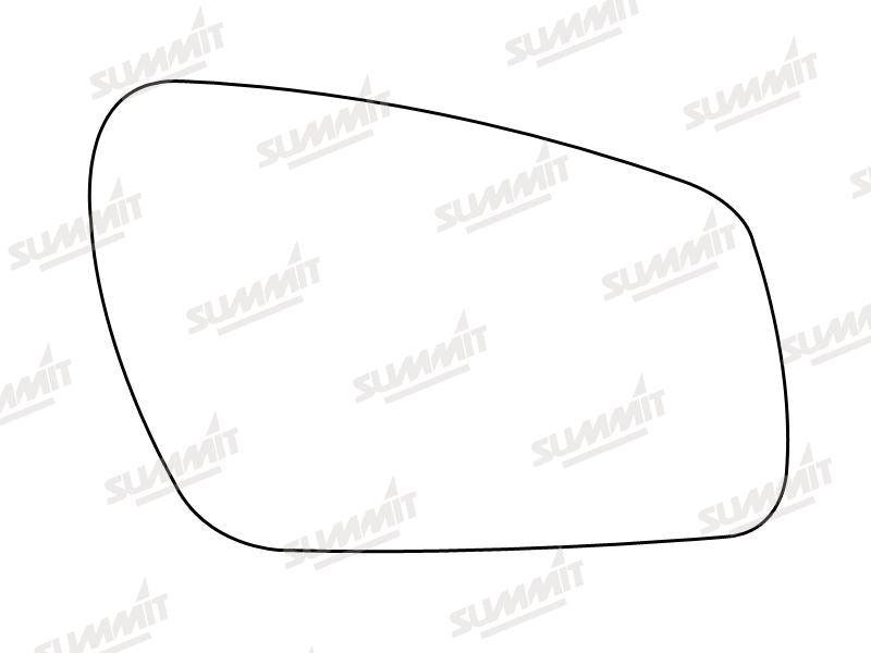 Summit Non-Heated Base Plate With Blind Spot Mirror Glass fits Ford Mondeo RHS - Summit - My Roof Bars