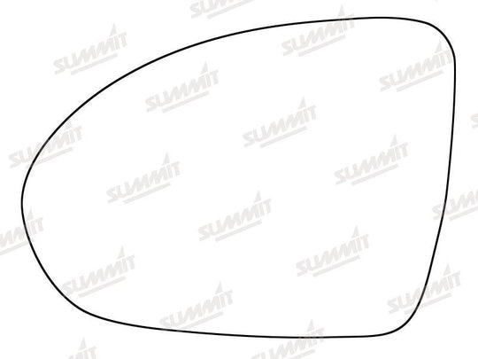 Summit Stick-On Standard Mirror Glass fits Smart Forfour 04 to 06 LHS - Summit - My Roof Bars