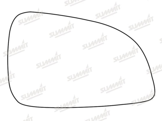 Summit Stick-On Standard Mirror Glass fits Vauxhall Astra SXi & Sri 09 to 11 RHS - Summit - My Roof Bars