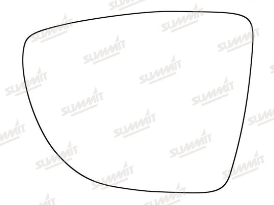 Summit Stick-On Standard Mirror Glass fits Renault Captur 13 on LHS - Summit - My Roof Bars