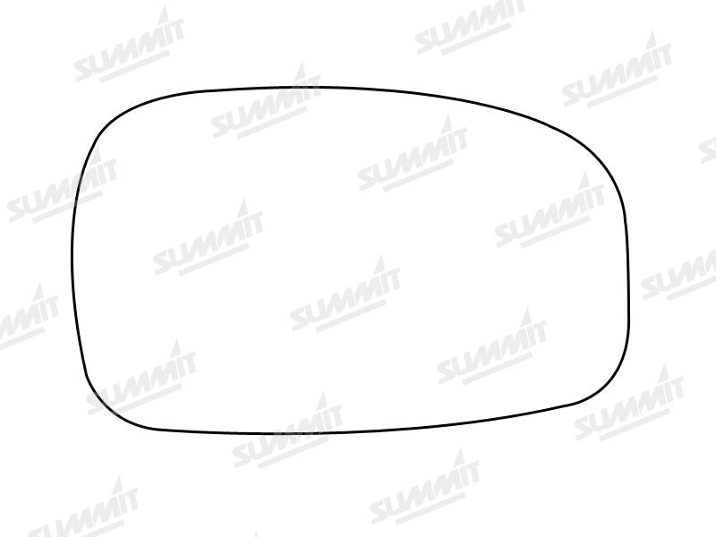 Summit Stick-On Standard Mirror Glass fits Peugeot 306 LHS - Summit - My Roof Bars