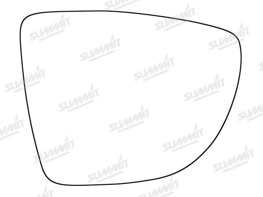 Summit Heated Base Plate With Standard Mirror Glass fits Renault Clio 12 on RHS - Summit - My Roof Bars