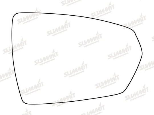 Summit Heated Base Plate With Standard Mirror Glass fits VW Polo 17 on RHS - Summit - My Roof Bars