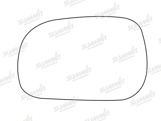 Summit Stick-On Standard Mirror Glass fits Renault Safrane LHS - Summit - My Roof Bars