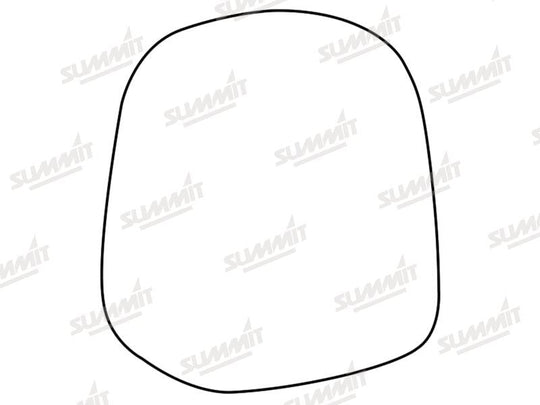 Summit Stick-On Standard Mirror Glass fits Toyota Landcruiser 09 to 15 LHS - Summit - My Roof Bars