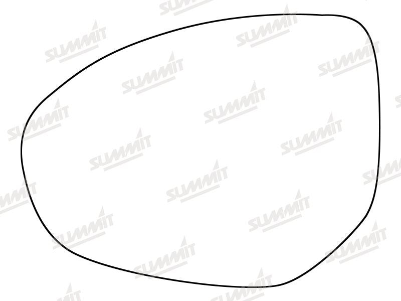 Summit Stick-On Standard Mirror Glass fits Mazda 2 07 to 12, Mazda 3 09 to 13 & Mazda 6 07 to 09 LHS - Summit - My Roof Bars