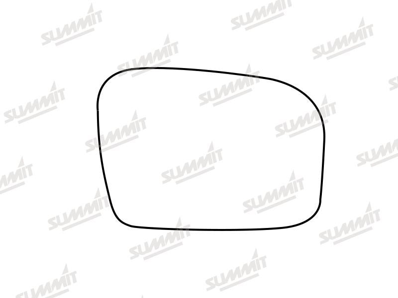 Summit Stick-On Standard Mirror Glass fits Subaru Legacy 09 to 16 RHS - Summit - My Roof Bars