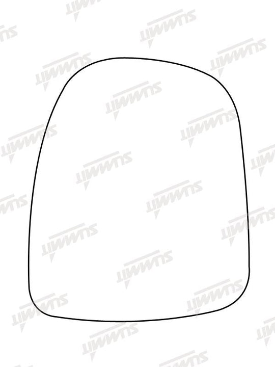 Summit Non-Heated Base Plate With Commercial Mirror Glass fits Vauxhall Vivaro LHS - Summit - My Roof Bars