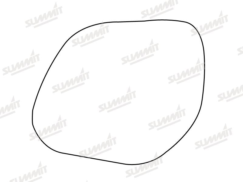 Summit Stick-On Standard Mirror Glass fits Mitsubishi Outlander 07 on LHS - Summit - My Roof Bars